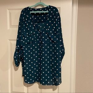 Polka dot Torrid Harper Pullover
